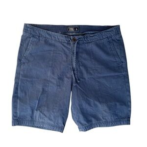 🩳 Abercrombie & Fitch Men’s Drawstring Shorts XL | Blue Cotton